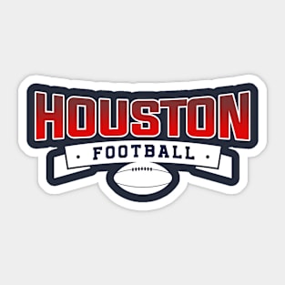 Houston Football Team Sticker